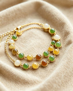 Multi‑Color  Beads Chain Bracelet