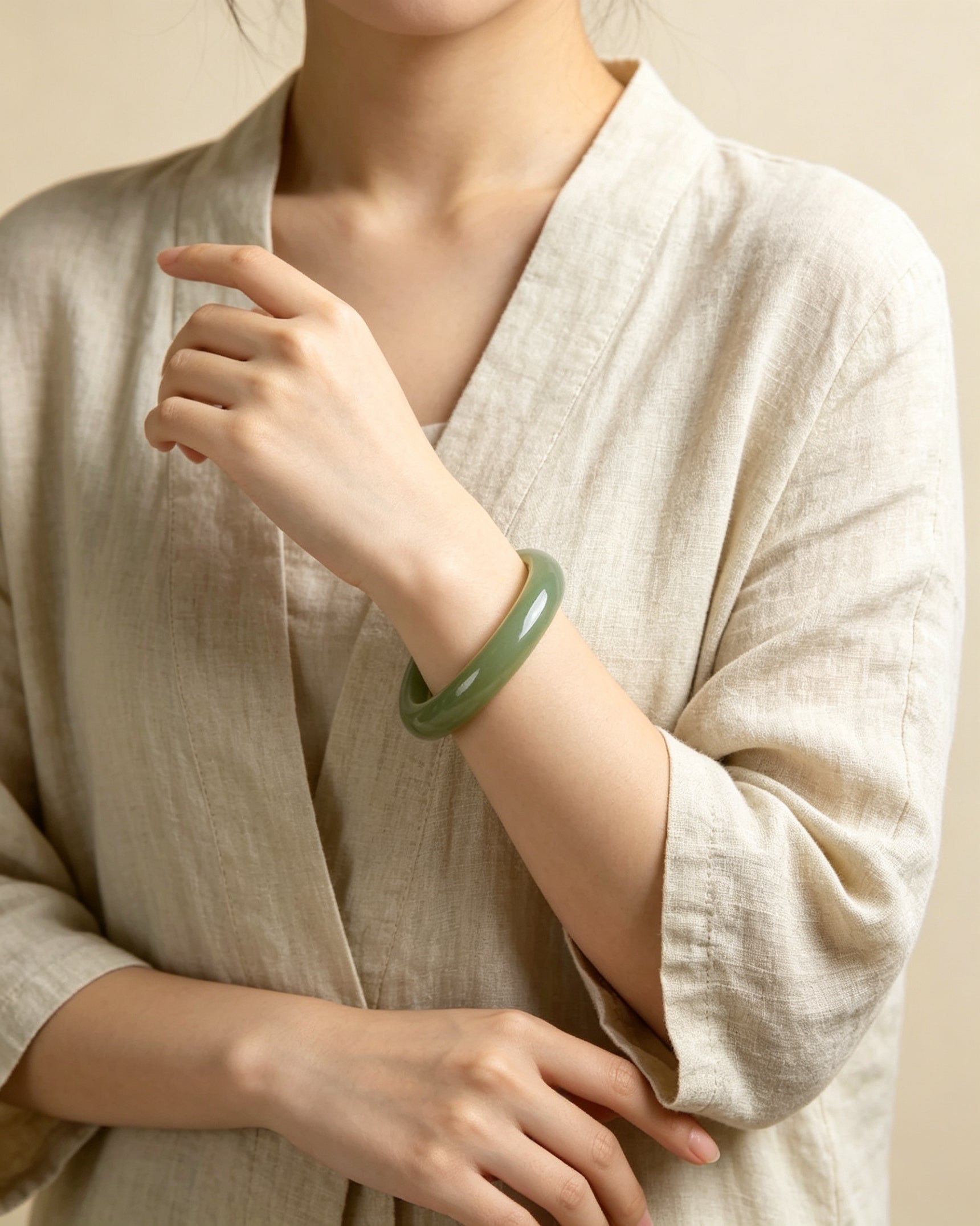 Pure Qingshui Bangle