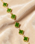 Four-Leaf Clover Chain Bracelet
