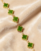 Four-Leaf Clover Chain Bracelet
