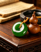 Jasper Peace Lock – Deep Green Circle