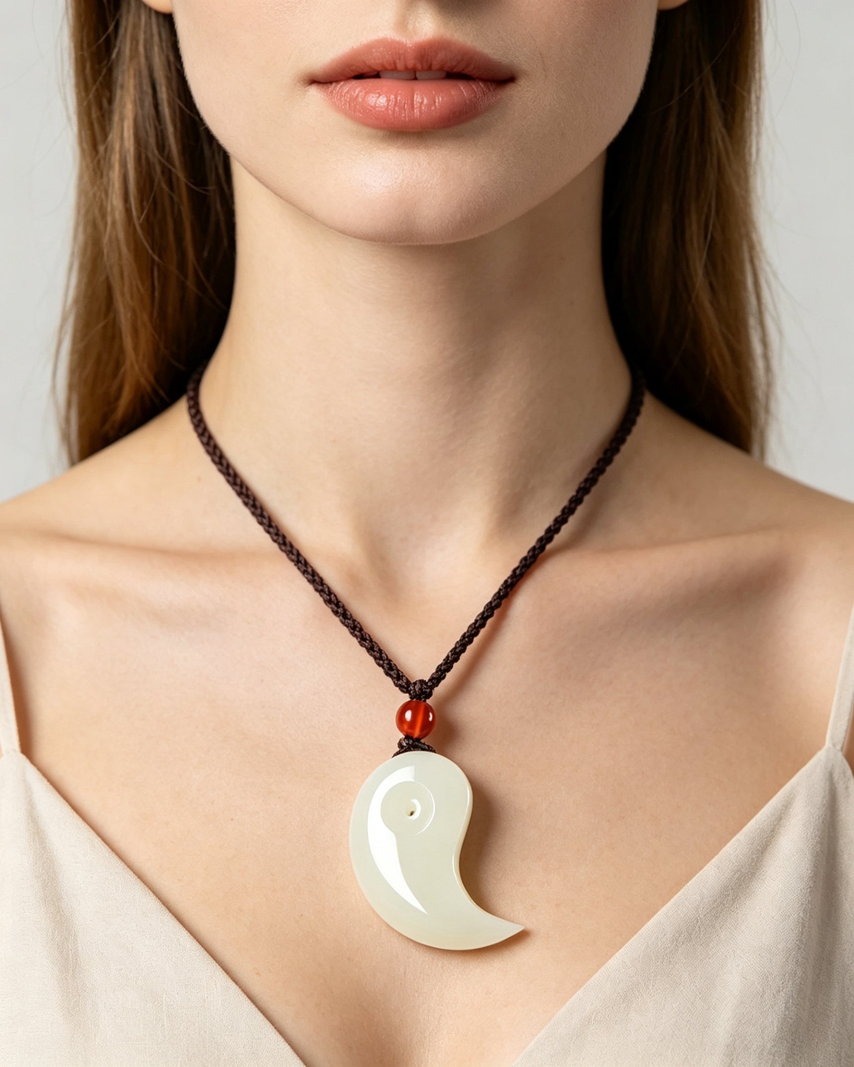 Taiji Twin Fish Couple Pendants set – Aqua & White
