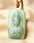 Aqua Guanyin Plaque – Flowing Compassion