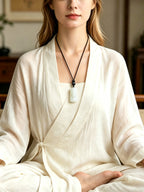 White Guanyin Pendant – Lotus Throne