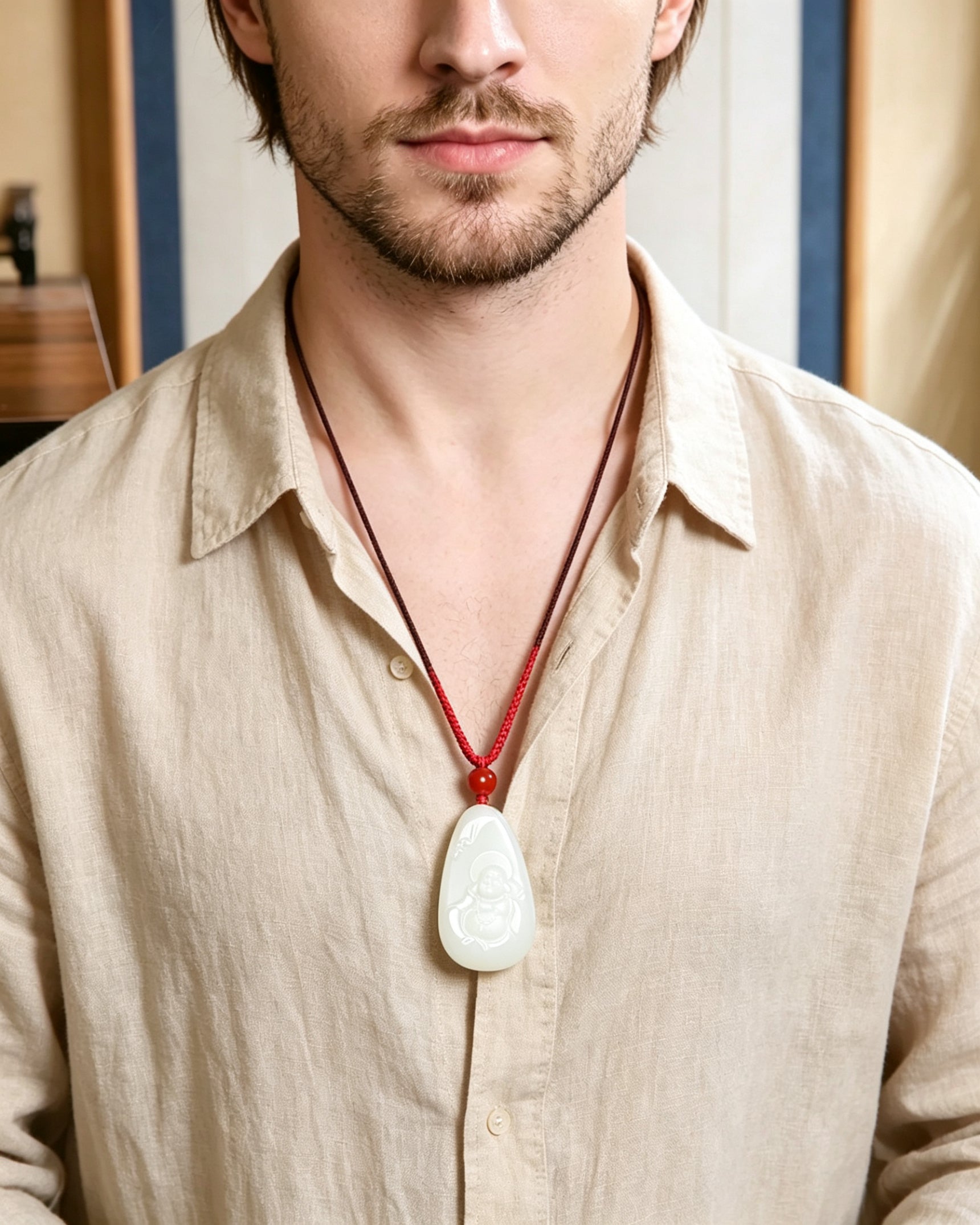 Water‑Drop Buddha Pendant