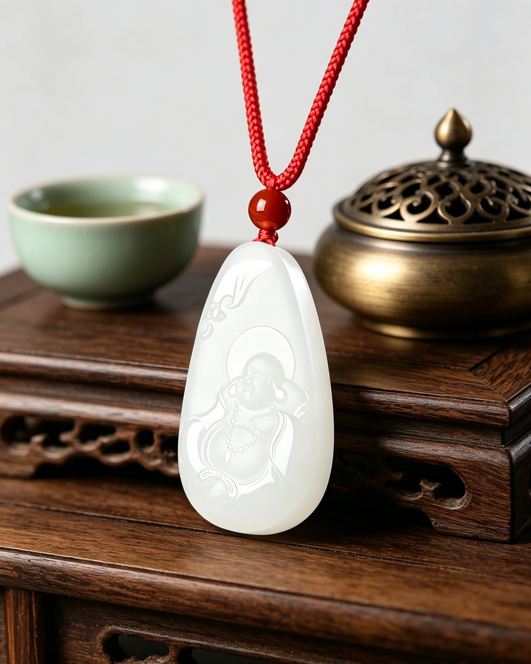 Water‑Drop Buddha Pendant
