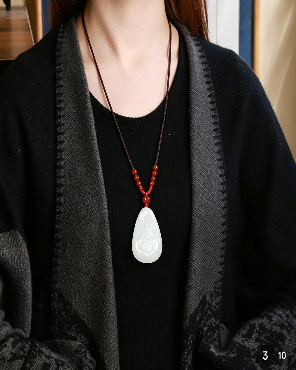 Water‑Drop Buddha Pendant