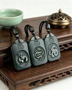 Black-Green Zodiac Plaque – Peace & Ruyi