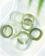 Qingshui Hetian Jade Ring – Aqua Stillness
