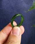 Jasper Hetian Jade Ring – Forest Calm