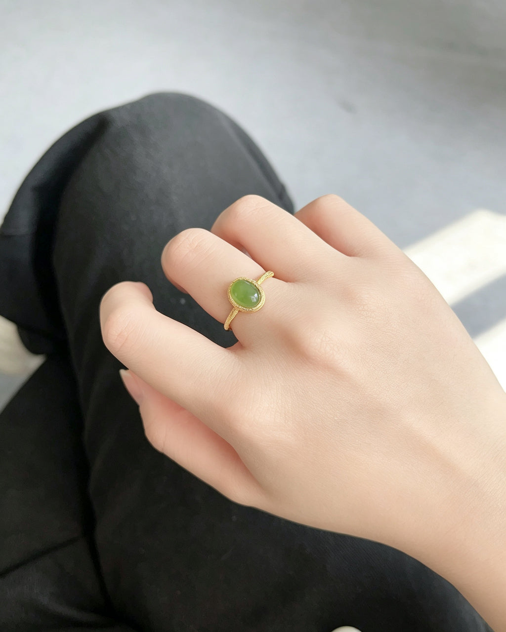 Jade Lake Ring – Oval Jasper