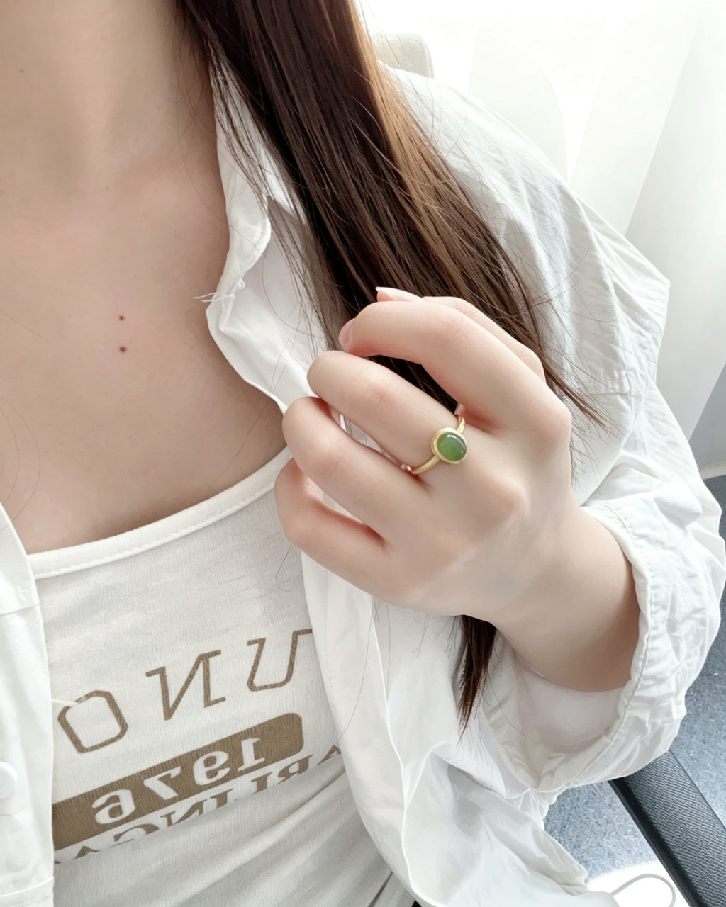 Jade Lake Ring – Oval Jasper