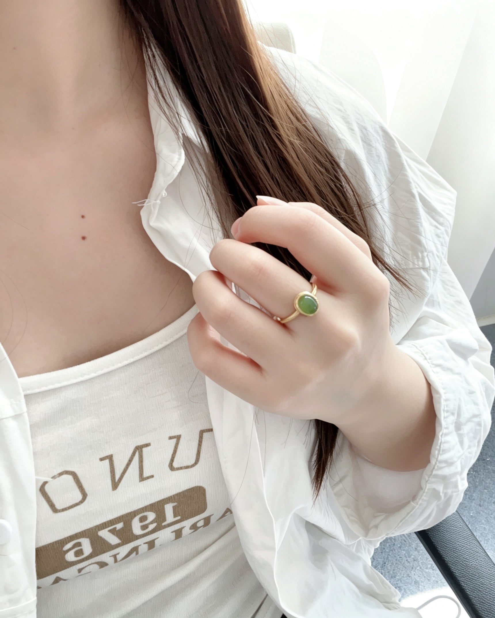 Jade Lake Ring – Oval Jasper