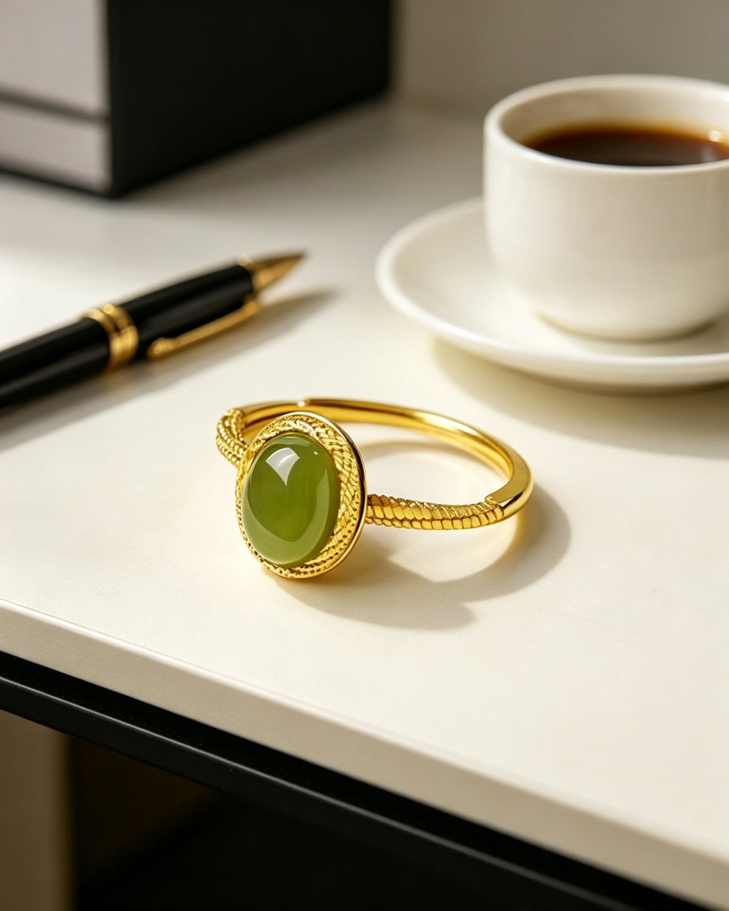 Jade Lake Ring – Oval Jasper