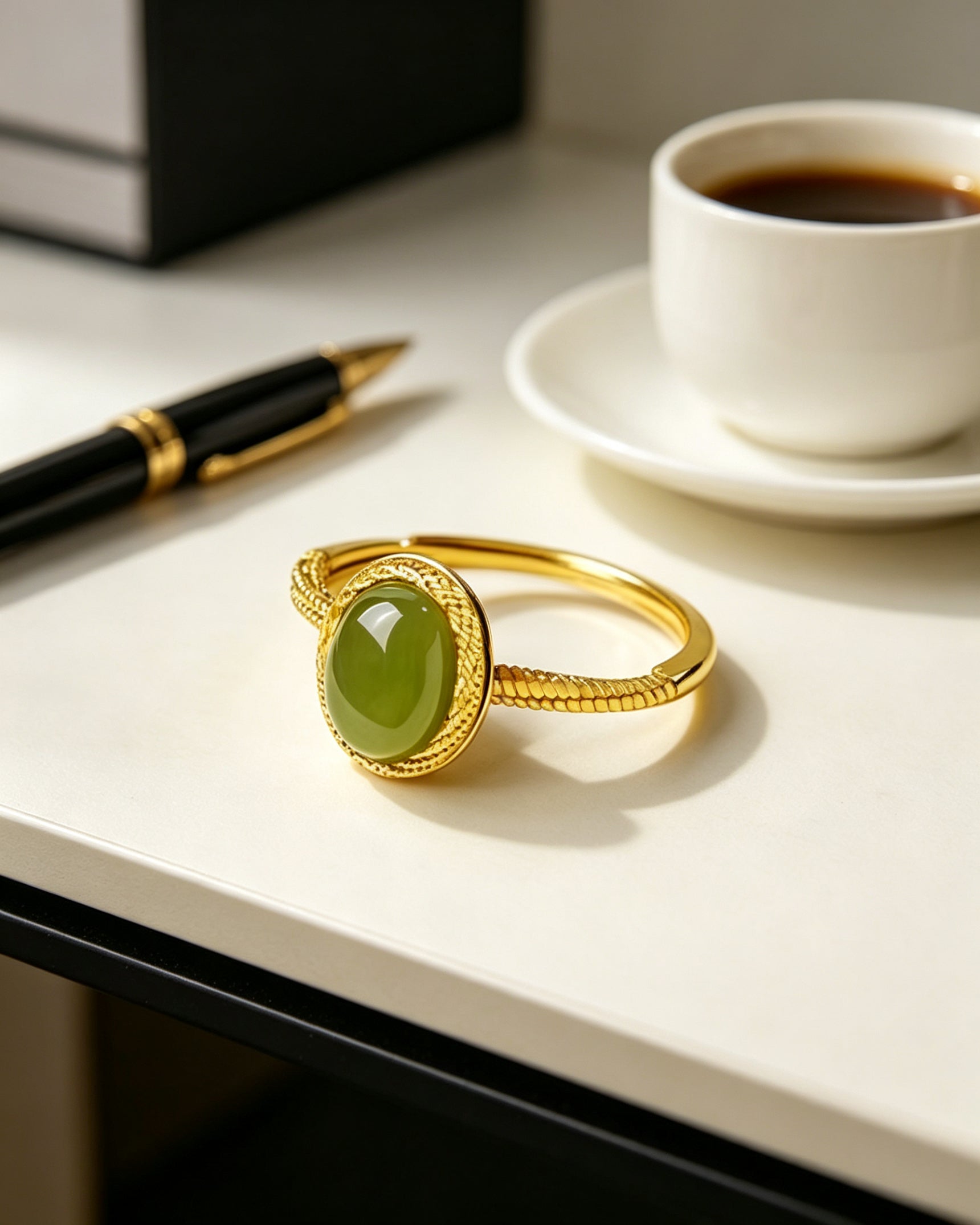 Jade Lake Ring – Oval Jasper