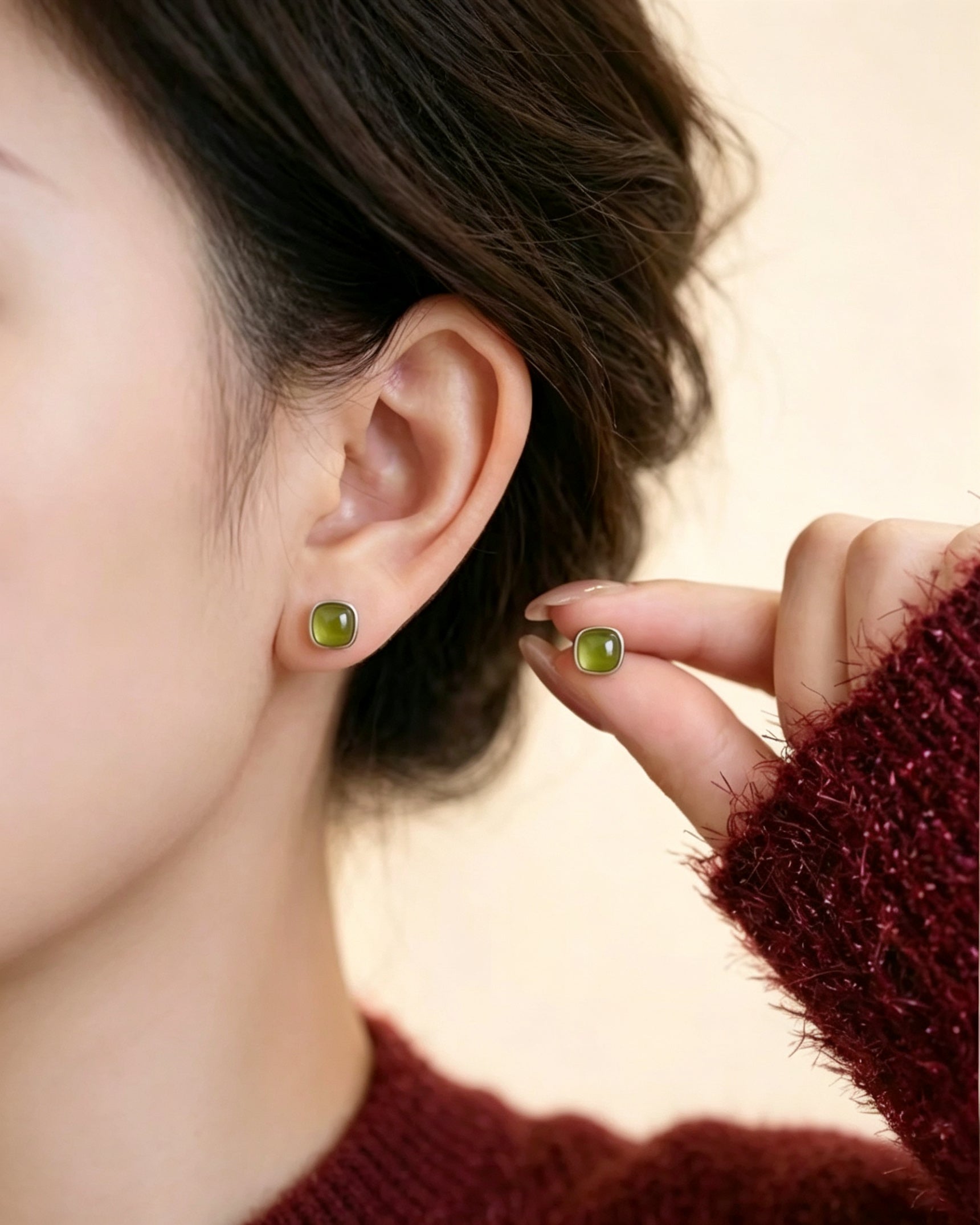 Square Earrings – Still Water