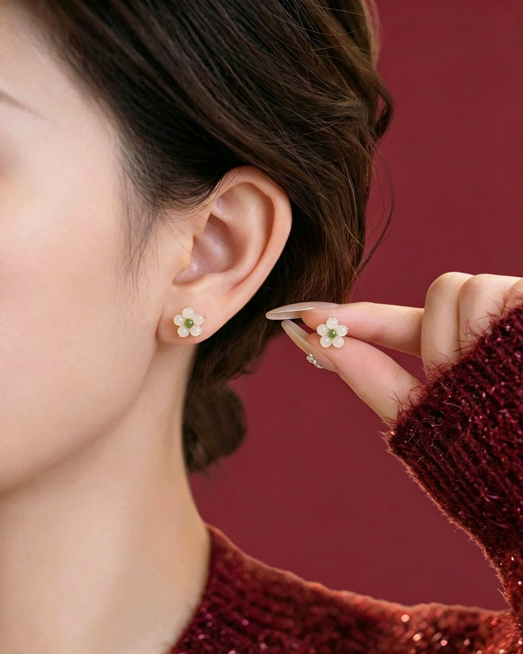 Flower Studs – Five Petals, One Heart