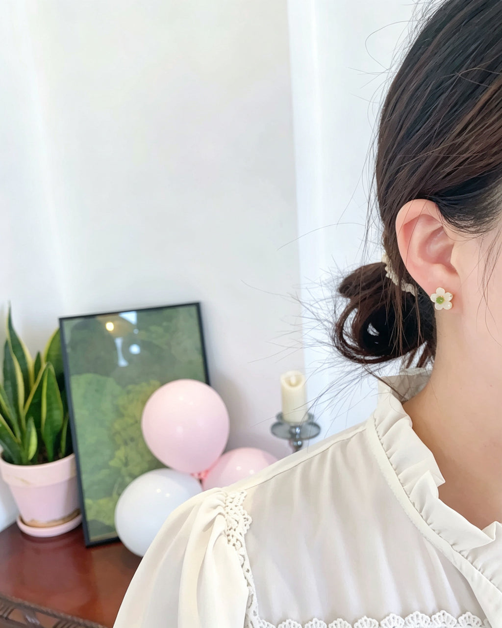Flower Studs – Five Petals, One Heart