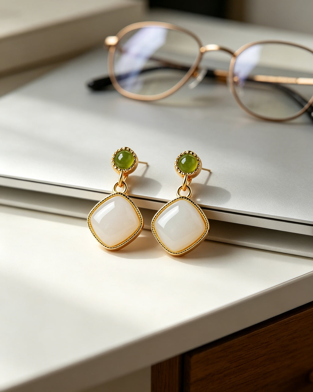 Square & Circle Drop Earrings – Inner Truth, Outer Grace