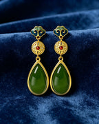 Palace Rain Dew Drops – Jasper Earrings