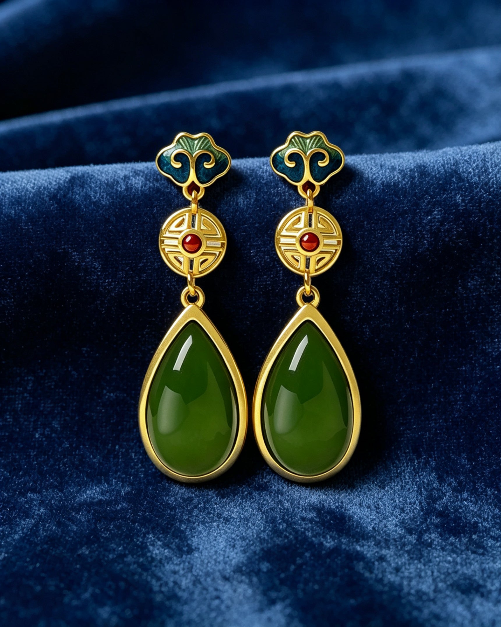 Palace Rain Dew Drops – Jasper Earrings